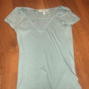 Mint greenish blue ish short sleeve shirt